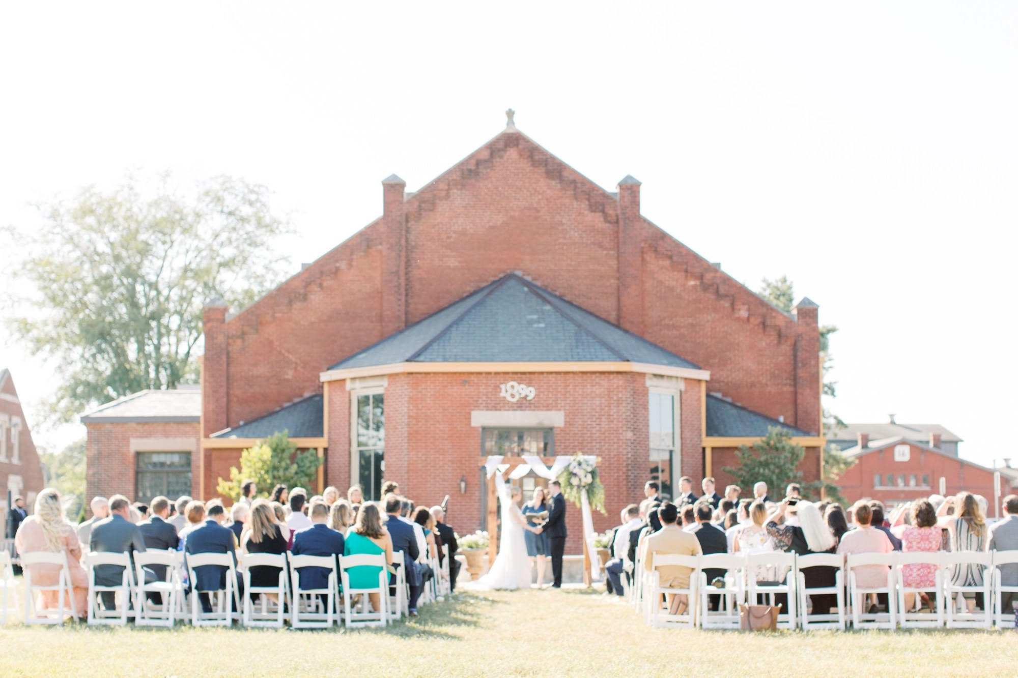 Wedding reception details at 1899 Events